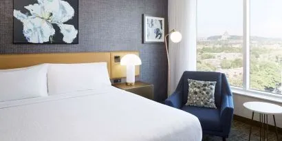 Day use room at Hilton Garden Inn Montreal Midtown.