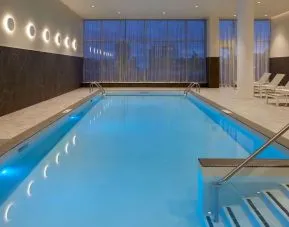 Relaxing indoor pool at Hilton Garden Inn Montreal Midtown.