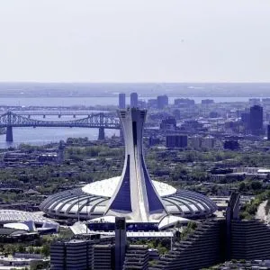 Hotel landmark at Hilton Garden Inn Montreal Midtown.