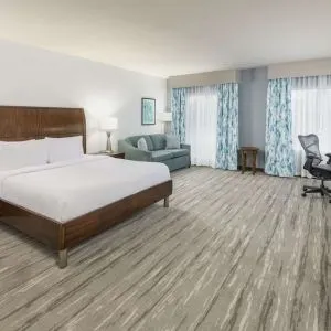Spacious day use room at Hilton Garden Inn Boca Raton.