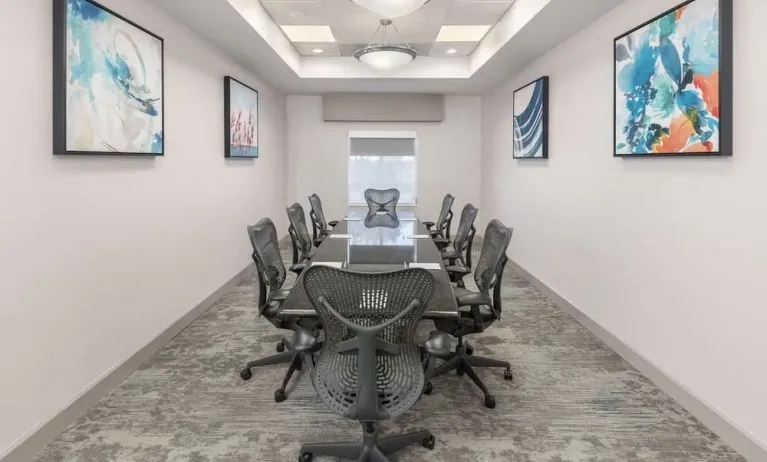Meeting room at Hilton Garden Inn Boca Raton.