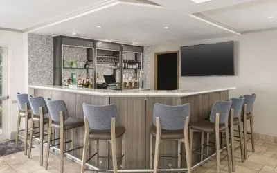 Hotel bar at Hilton Garden Inn Boca Raton.