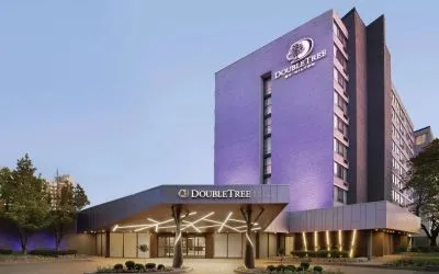 Hotel exterior at DoubleTree By Hilton Hotel Toronto Airport West.