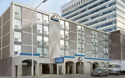 Hotel exterior at Days Inn Edmonton Downtown.
