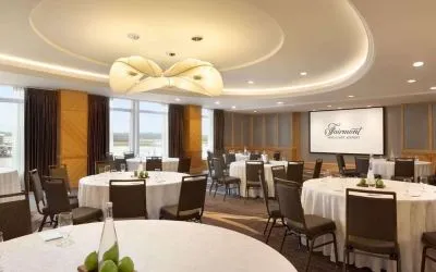 Professional meeting room at Fairmont Vancouver Airport - YVR Terminal Hotel.