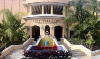 Hotel exterior at Hollywood Hotel.