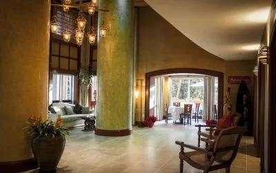 Lobby area at The Mutiny Hotel.