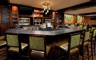Hotel bar at The Westin SFO Airport.