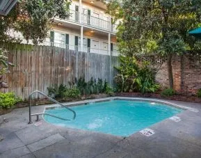 One of the 2 outdoor pools at Hotel St. Pierre.
