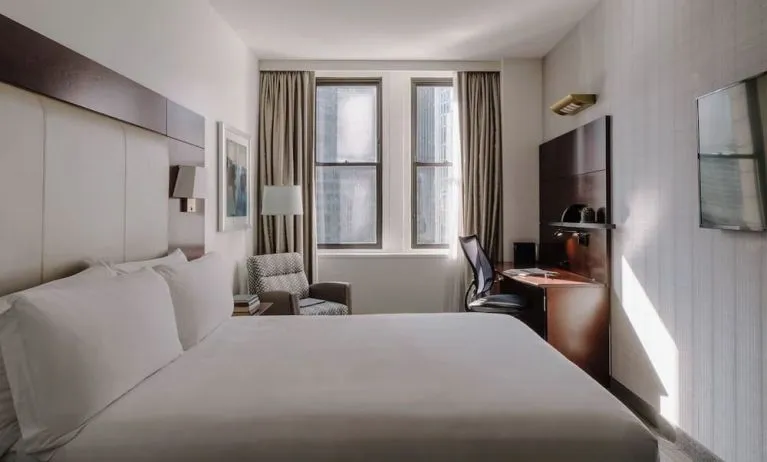 Day use room with work desk at Club Quarters Hotel Wacker At Michigan.