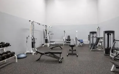 Fully equipped fitness center at Delta St. John's Hotel & Conference Center.