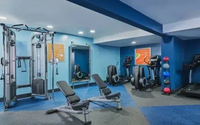 Fitness center available at Four Points By Sheraton Salt Lake City Airport.