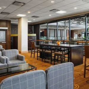 Comfortable lounge area perfect for co-working at Sheraton Hotel Newfoundland.