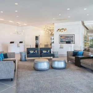 Comfortable lobby lounge at Sheraton Hotel Newfoundland.