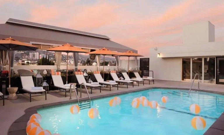 Refreshing outdoor pool at Le Parc At Melrose.