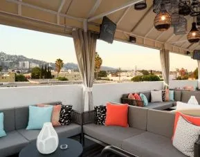 Rooftop terrace at Le Parc At Melrose.