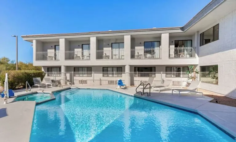 Refreshing outdoor pool at Spark By Hilton Fountain Hills Scottsdale.