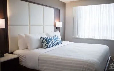 King bed at The Park Hotel London.
