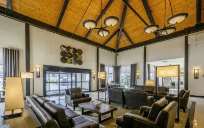 Lobby lounge at Rodd Miramichi River.