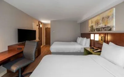 Day use twin room at Comfort Inn Winnipeg Airport.