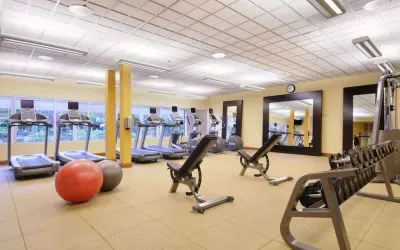 Fitness facility available at Hilton Seattle Airport & Conference Center.