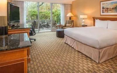 Day use room with veranda at Hilton Seattle Airport & Conference Center.