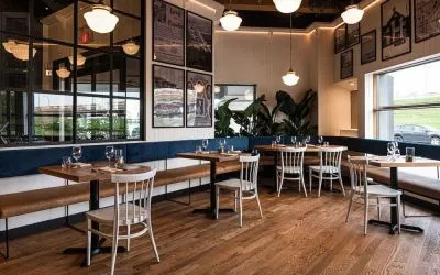 Hotel restaurant at Holiday Inn Laval Montreal.