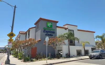 Hotel exterior at Holiday Inn Express & Suites Hermosa Beach.