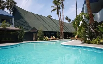Refreshing outdoor pool at Hotel Current.