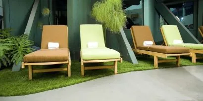 Courtyard at Hotel Current.