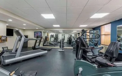 Fitness center available at Comfort Inn & Suites Glen Mills – Concordville.