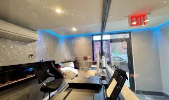 Business center at Rose Hotel, Bronx.