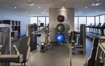 Fitness facility available at Hyatt Regency Los Angeles International Airport.