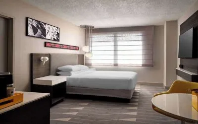 Day use room with  natural light at Hyatt Regency Los Angeles International Airport.