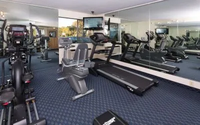 Fitness center available at The Marina Inn On San Francisco Bay.