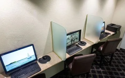 Business center available at The Marina Inn On San Francisco Bay.