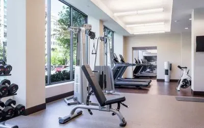 Fitness center available at Capital Hilton.
