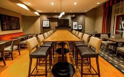 Hotel bar at Hampton Inn New York - LaGuardia Airport.