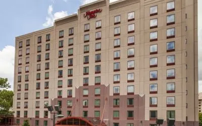 Hotel exterior at Hampton Inn New York - LaGuardia Airport.