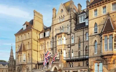 Hotel parking at The Randolph Hotel Oxford.
