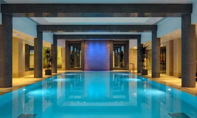 Relaxed interior heated pool at Leonardo Royal St Paul's Hotel.