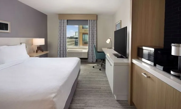 Day use room with work desk at Hilton Garden Inn Queens/JFK Airport.