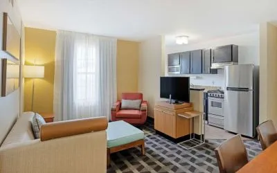 Spacious king room at MainStay Suites Mt. Laurel - Philadelphia.