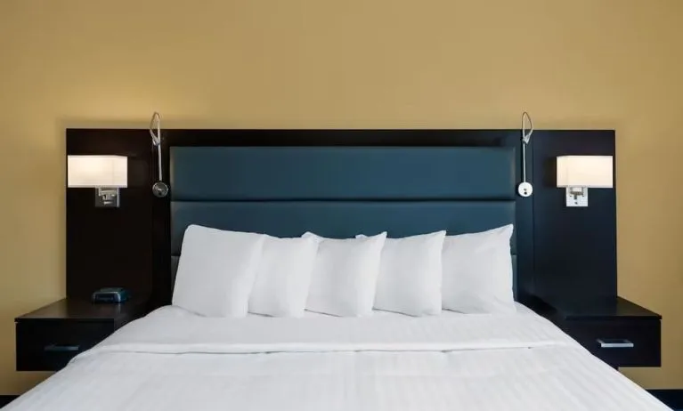 King bed at Hotel 1550 SFO.