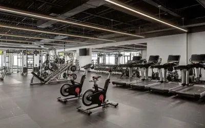Fitness center available at Renaissance Newark Airport Hotel.