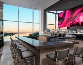 Hotel bar at AC Hotel By Marriott SFO/Oyster Point Waterfront.