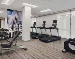 Fitness center available at SpringHill Suites Tuckahoe.
