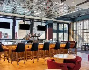 Hotel bar at Cambria Hotel Nashville Downtown.