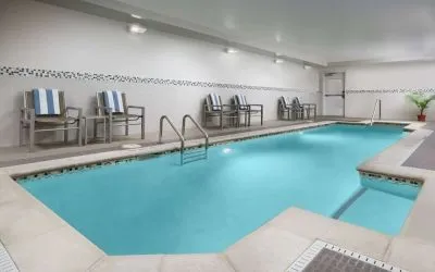 Refreshing indoor pool at Hampton Inn Washington DC / White House.