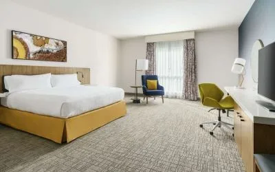 Spacious day use room with work desk at Hilton Garden Inn Sunnyvale.
